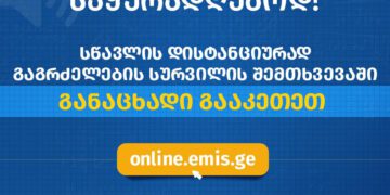 დღეიდან თბილისის, რუსთავისა და ქუთაისის საჯარო სკოლების მოსწავლეთა მშობლებს ონლაინ სწავლებაზე რეგისტრაციის საშუალება აქვთ