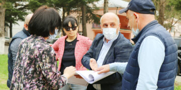 ბორჯომში, რუსთაველის ქუჩის სანაპიროზე , ბულვარის მოწყობის სამუშაოები დაიწყო