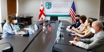 ეკატერინე ტიკარაძე აშშ-ს ელჩს კელი დეგნანს შეხვდა