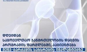 მენჯ-ბარძაყის სახსრების იმპლანტებზე პაციენტებს თანაგადახდით სარგებლობის შესაძლებლობა ექნებათ