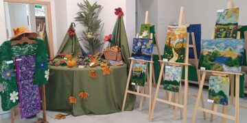 ბორჯომში ახალდაბელი ახალგაზრდების თექის ნამუშევრების გამოფენა და მასტერკლასი გაიმართა