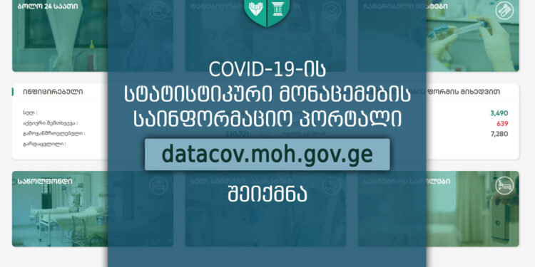 მოქალაქეთა ინფორმირებისთვის ახალი პორტალი https://datacov.moh.gov.ge/ შეიქმნა.