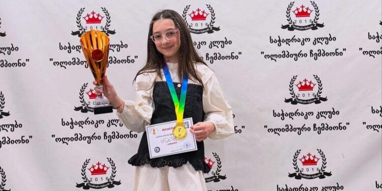ბორჯომელი ბარბარე შონია ჭადრაკში თბილისის ჩემპიონი გახდა
