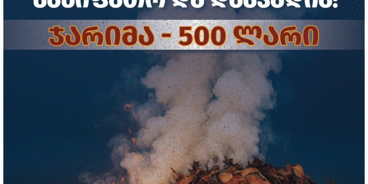 ფოთლების დაწვა სახიფათო და დასჯადია